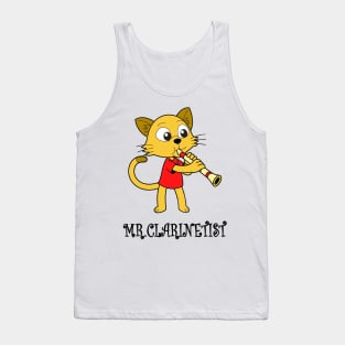 Cat Clarinet Funny Shirt for Mom, Dad, Husband, Boyfriend, Girlfriend, Tank Top